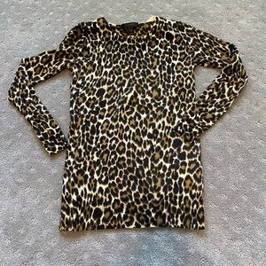 J. Crew 100% Merino Wool Leopard Print Sweater | Size XXS